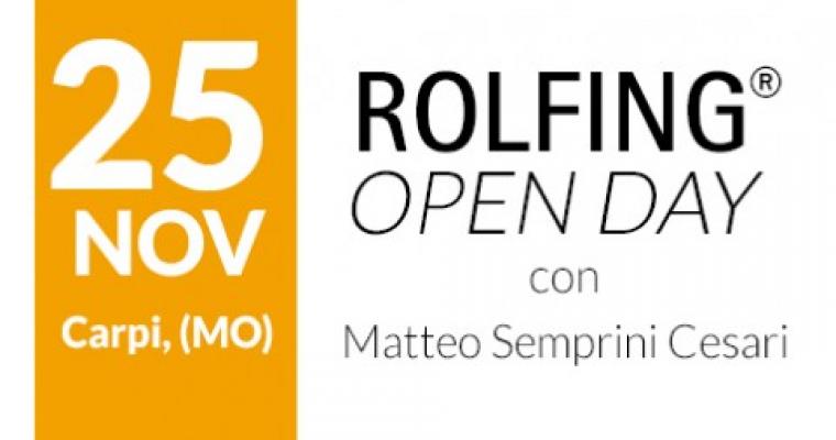 Open Day di Rolfing® - 25 Novembre Open Day di Rolfing - 25 Novembre a Carpi