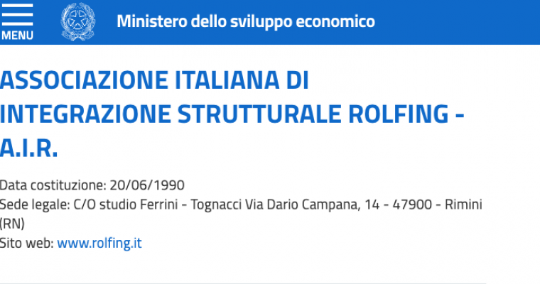 Professione Rolfer Professione Rolfer