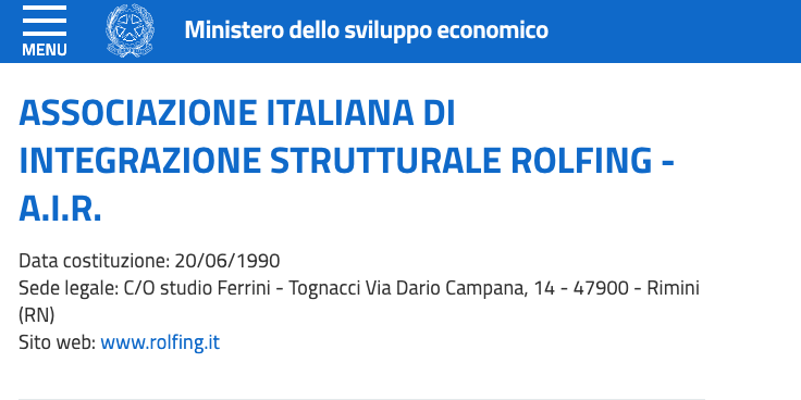 Professione Rolfer