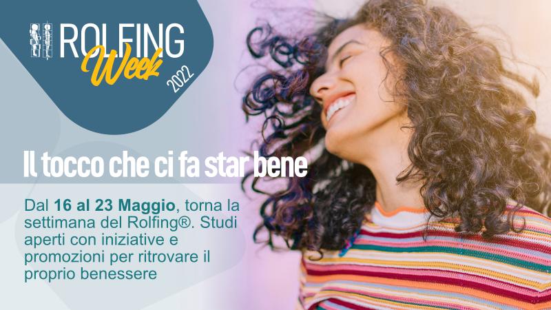 Il Settimana del Rolfing 2022 - Il tocco che ci fa star bene Il Settimana del Rolfing 2022 - Il tocco che ci fa star bene